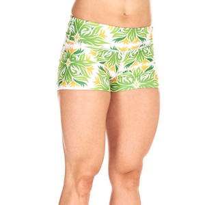 Pantalones cortos de gimnasio sublimados para entrenamiento, pantalones cortos para correr, 100% poliéster, cintura alta, transpirables, para entrenamiento, cintura elástica, pantalones cortos deportivos para mujer - Product Image 1