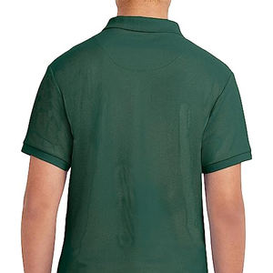 ปกเสื้อกอล์ฟถักสีทึบของผู้ชายสำหรับเสื้อโปโลปักลายและกันรอยยับ" - Product Image 4