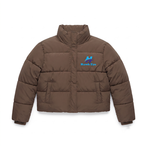 Manteau d'hiver décontracté pour femme 2026, en duvet de canard véritable, avec manches tricotées, coupe ample et courte, épais, pour femme - Product Image 1