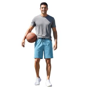 Shorts à cordon pour homme, confort décontracté, taille et couleur personnalisables, avec option d'impression numérique et d'embroidery. - Product Image 2