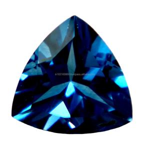 พลอยสีน้ำเงินจากสวิสแท้ขนาดปรับเทียบขนาดได้ถึงล้านล้านชิ้นตัดเหลี่ยมเพชรพลอยมีค่าบำบัดอัญมณีราคาต่อกะรัต - Product Image 2