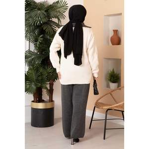 Ecru-Fumé T-Shirt Tissu 2 Pièces Ensemble Long Garçon Camion Col Fermeture Éclair Détaillé Tricots - Product Image 6