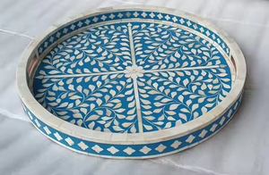 High Quality Handmade Bone Inlay Serving Tray for Hotel <b>Wedding</b> Restaurant and Home Use - Product Image 6
