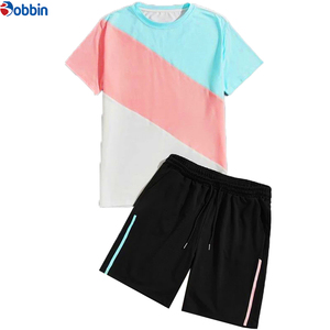 <b>Men</b> Custom Logo Tshirt <b>and</b> <b>Shorts</b> 2Pcs Tracksuit New Arrival Customized <b>Top</b> Quality Summer <b>Men's</b> T-shirt <b>and</b> <b>Shorts</b> <b>Set</b> - Product Image 1