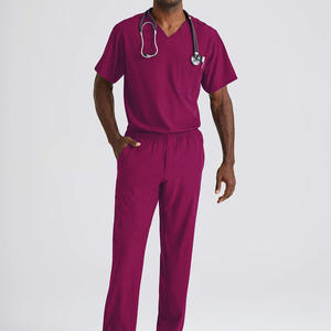 Uniforme médical pour hommes antimicrobien, uniforme de clinique, nouveau design, logo personnalisé, OEM - Product Image 2