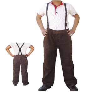 Ropa DE TRABAJO Industrial de alta calidad Protección DE SEGURIDAD Nuevo pantalón de soldadura de cuero protector - Product Image 6