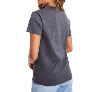 180gsm 100% coton Logo personnalisé imprimé tshirt vierge vente en gros t-shirt uni pour femmes - Product Image 3