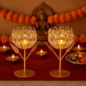 Bougeoir chauffe-plat en métal unique de 3.5 pouces Logo personnalisé fait à la main Durable décor à la maison Noël Diwali Festivals mur intérieur - Product Image 4