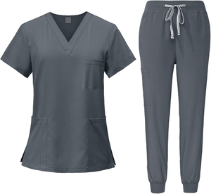 Proveedor de Uniformes Clásicos de Enfermera para Mujer, Conjunto de Dos Piezas de Punto para Uso Hospitalario y Clínico - Product Image 3