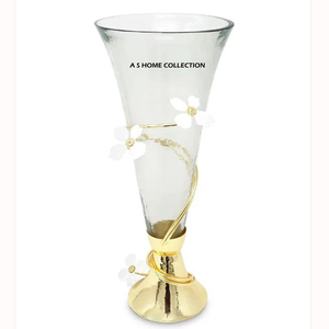 Jarrón de Flores de Metal Dorado y Gris, Muy Vendido y de Alta Demanda, Jarrón de Flores Decorativo Moderno para Mesa, Precio al por Mayor, Juego de 2 - Product Image 3