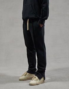 100% algodón Jogger apilado chándal pantalones de chándal acampanados de gran tamaño y conjunto de sudadera con media cremallera - Product Image 5