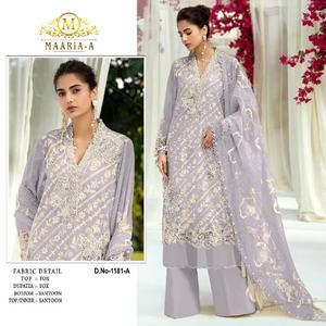 Bonne Qualité Faux Georgette Avec Broderie Salwar Costume Femme Mode Fabricant Et Fournisseur Au Prix De Gros - Product Image 1