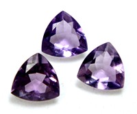 Ametiste violette 100 % naturelle de qualité supérieure, pierres précieuses brillantes et curatives, taille brillante, idéale pour la fabrication de bijoux GEMFORTE INC