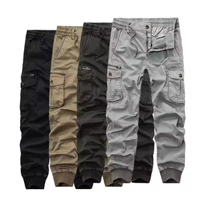 Pantalones de carga para hombre Pantalones y pantalones transpirables para hombre de Pakistán Venta de color negro sólido personalizado Fabricación a granel Pantalones de carga - Product Image 4