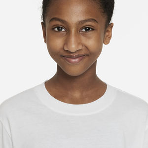 100% coton bio col rond filles t-shirt à manches longues été décontracté enfants imprimé Jersey t-shirts avec motif solide col rond conception - Product Image 3