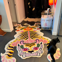 Tapis tibétain en laine douce et soyeuse, très vendu, pour chambre à coucher, personnalisation disponible au prix d'usine