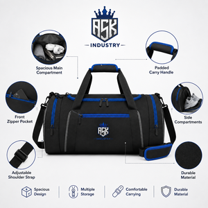 Bolsa de lona con amplio espacio de almacenamiento, construcción duradera y asas cómodas para viajes, excursiones al gimnasio, deportes y escapadas de fin de semana - Product Image 6