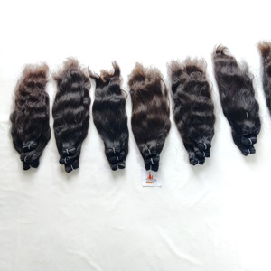 Barato 100% crudo vietnamita procesamiento ninguno venta al por mayor Color Natural cutícula alineada rizado paquetes de onda profunda extensiones de cabello humano - Product Image 4