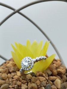 Custom Fancy Solitaire Oval VVS Moissanite Wedding Diamond Ring 4 Carat Gold 14k 18k Engagement for Anniversary Party Gift 100% - Product Image 5