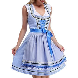 Drindl bordado bávaro americano austriaco australiano alemán para Spring Fest Dirndl bávaro Oktoberfest Trachten - Product Image 6