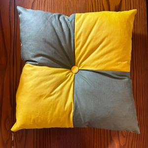 เบาะนั่งแต่งเป็นพู่หลากสีลายสี่เหลี่ยมผ้าทอสไตล์บล็อกสี - Product Image 4