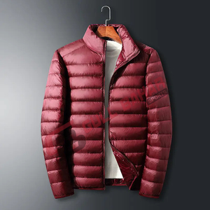 Veste légère à bulles d'air imprimée OEM en gros avec logo personnalisé pour hommes Veste d'hiver à col montant de haute qualité - Product Image 2