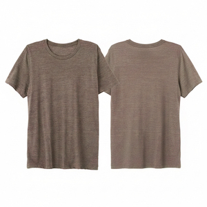 T-shirts en coton à col rond, broderie personnalisée, logo, marques de mode, fabrication d'approvisionnement en gros, t-shirts décontractés pour hommes - Product Image 2