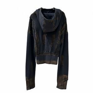 Nouveau design streetwear, sweat-shirts unisexes personnalisés, sweat-shirts vintage en coton délavé à l'acide, manches longues, surdimensionnés, respirants, sweat-shirts vierges pour femmes - Product Image 2