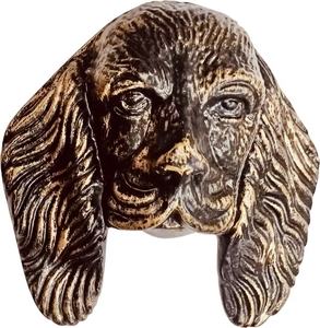 Heurtoir de porte en forme de cactus en fonte finition laiton antique - Product Image 3