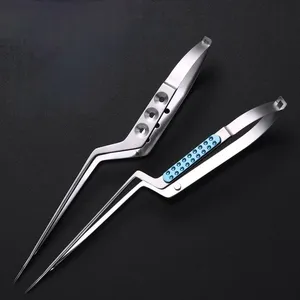 Micro-ciseaux manuels en forme de pistolet, instrument médical en titane pour la neurochirurgie et la chirurgie cérébrale - Product Image 6