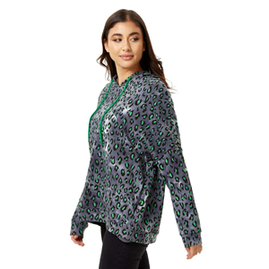 Sweat-shirt à capuche oversize pour femme, streetwear d'hiver, avec impression de logo personnalisé, coton écologique à séchage rapide - Product Image 3