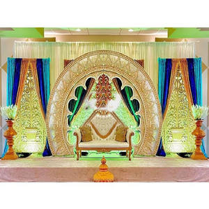 กรอบรูปฉากหลังเวทีแต่งงานจากนักออกแบบใหม่กรอบติดตั้งสำหรับเวทีแต่งงานกรอบติดตั้งสีทองกรอบเวทีแต่งงาน - Product Image 2