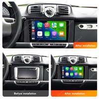MEKEDE pemutar Radio Multimedia mobil, Android Auto Stereo mendukung Dvr WIFI FM USB kabel RCA untuk Benz Smart Fortwo 2011 2013 2015