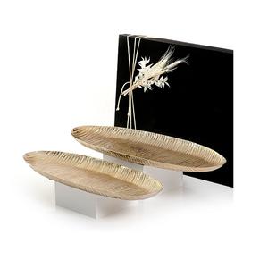 Plateau de collations de nourriture de service en bois et en verre avec vadrouille travail plateau de service d'ustensiles de cuisine de qualité supérieure pour l'utilisation de Restaurant - Product Image 3