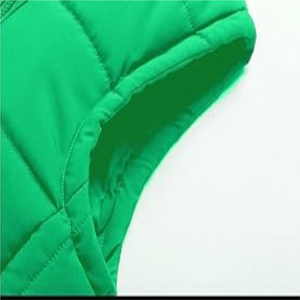 2025 nouveau Design Logo personnalisé mode hiver chaud fermeture éclair col montant sans manches bouffant veste coupe-vent avant - Product Image 5