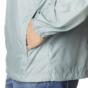 Chaqueta Cortavientos Personalizada para Hombre, Estilo Urbano, Servicio OEM, Diseño con Letras Personalizadas, Transpirable y de Secado Rápido - Product Image 5