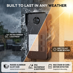 Système d'<span class=keywords><strong>interphone</strong></span> vidéo multi-appartements Hiwink 2K, sonnette à 2, 3 ou 4 boutons, prend en charge un maximum de 16 moniteurs intérieurs, contrôle d'accès PoE, duplex - Product Image 4