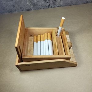Lujoso soporte de madera para puros para eventos y fiestas Estuche de madera para puros listo para fiestas para un uso versátil - Product Image 1