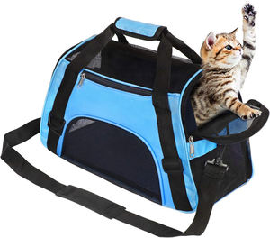 Transportines plegables de lado suave <span class=keywords><strong>para</strong></span> mascotas <span class=keywords><strong>para</strong></span> gatos pequeños y medianos Perros Cachorros-Transportín de mascotas aprobado por aerolínea y transportador de perros de hasta 15 libras - Product Image 1