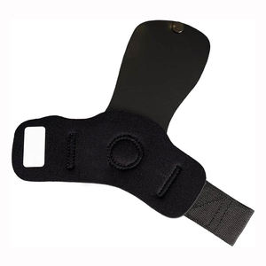 <b>Gymnastics</b> Hand <b>Grips</b> Leather Weight Lifting Gloves Palm Guard Straps for Training Leather Hand <b>Grips</b> Cross Fit for Women Men - Product Image 1