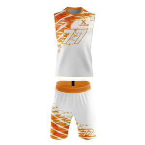 Tenues d'équipe sportives pour l'entraînement et les tournois, avec une construction d'uniformes 7V7 en tissu polyester respirant et écologique - Product Image 1