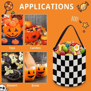 Cesto di Caramelle per Halloween Personalizzato/All'Ingrosso, Cesto Stile Occidentale per Dolcetto o Scherzetto, Regalo per Ragazzi e Ragazze, Contenitore per Feste di Halloween - Product Image 6