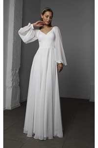 Robe longue décontractée en coton imprimé pour filles col en V avec de belles cravates manches longues et boutons tenue régulière coupe d'été - Product Image 5