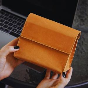 Bolsa de Viaje Organizadora de Cables de Cuero Compacta de Lujo, Impermeable y Resistente a Golpes para Uso Diario, para Cargadores USB, Auriculares y Cables, Proveedor OEM - Product Image 2