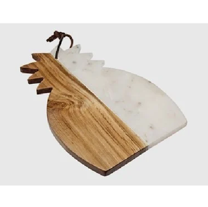 Tabla de cortar de mármol hecha a mano de forma cuadrada con utensilios de cocina, tabla de cortar de queso y frutas personalizada - Product Image 2