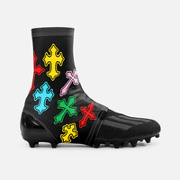 Haute Élastique Antidérapant Solide Spats Football Taquet Couvre Adultes Football Spats Danse Sur Chaussures Chaussettes Sport Accessoires
