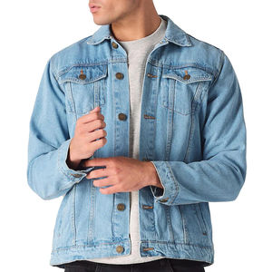 Nouvelle veste en jean pour homme, style streetwear d'hiver, fabrication sur mesure, coton confortable, option de logo sur le devant, différentes tailles - Product Image 4
