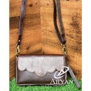 Recién llegado, bolsos cruzados de cuero genuino con estilo occidental, bolso de mano, bolsos cruzados de cuero genuino de diseñador único para mujer - Product Image 1