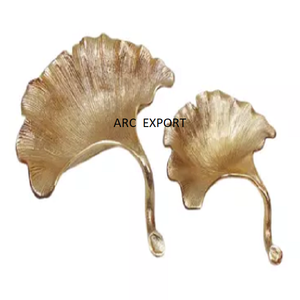 Design attrayant plaqué or plateau de nourriture décoration de Table plateaux de nourriture exclusif qualité métal matériel feuille plateau de service ensemble - Product Image 2