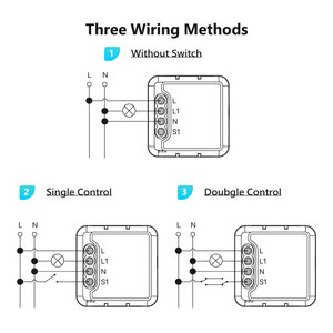 Module d'interrupteur intelligent Wi-Fi 16A 1 canal avec mesure d'énergie, contrôle à distance via l'application Tuya, compatible Alexa et Google Assistant PST-S01-16AM - Product Image 6